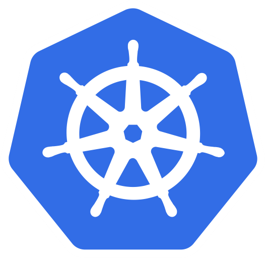 Kubernetes logo on transparent background